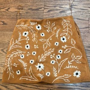 Francesca's Tan Skirt size medium